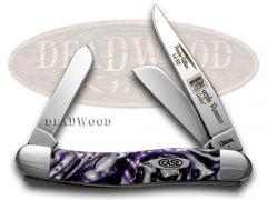 Case xx Medium Stockman Knife Purple Passion Genuine Corelon 1/500 9318LTD-PP