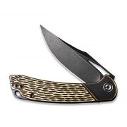 CIVIVI Dogma Liner Lock C2005E Knife D2 Stainless Steel & Rubbed Brass