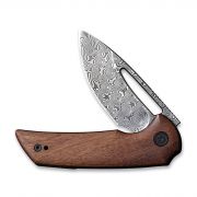 Civivi Knife Odium Liner Lock C2010DS-1 Damascus & Cuibourtia Wood Pocket Knives