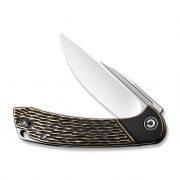 CIVIVI Dogma Liner Lock C2014A Knife D2 Stainless Steel & Rubbed Brass