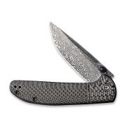 CIVIVI Badlands Vagabond C2019DS-1 Knife Damascus Steel & Twill Carbon Fiber