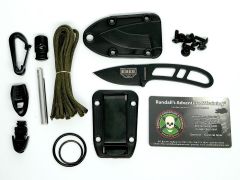 ESEE CAN-B-KIT-E Candiru Fixed Blade Knife Black 1095 Carbon Steel w/ Kit