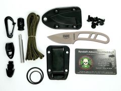 ESEE CAN-DT-KIT-E Fixed Blade Knife Desert Tan 1095 Carbon Steel w/ Kit