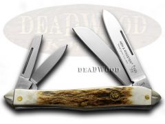 Hen and Rooster Knives Whittler Genuine Deer Stag Stainless Pocket Knife 234-DS