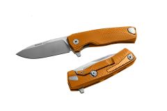 LIONSTEEL ROK Frame Lock ROK A OS Knife M390 Stainless Steel & Orange Aluminum