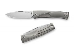 LIONSTEEL Thrill Slip-joint TL GY THRILL Knife M390 Stainless & Grey Titanium