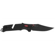 SOG Trident AT Knife Black & Red GRN Cryo D2 Carbon Steel 11-12-01-57 Pocket