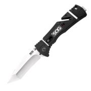 SOG Knives Trident Elite Black GRN AUS-8 Stainless Tanto TF103-BX Pocket Knife