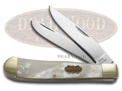 Steel Warrior Trapper Knife Salt Water Mother Of Pearl Stainless SW-108SMOP