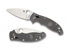 Spyderco Knives Manix 2 Ball Bearing Lock Gray FRCP Maxamet Steel C101PGY2