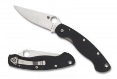 Spyderco Knives Millitary Black G-10 CPM-S30V Stainless C36GPE Pocket Knife