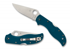 Spyderco Knives Stretch 2 Lockback Lightweight Blue FRN K390 Steel C90FP2K390