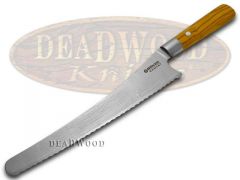 Boker Tree Brand Damascus Kitchen Cutlery Bread Knife Olive Wood 130433DAM