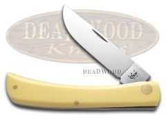Case xx Knives Sodbuster Yellow Delrin Handle Carbon Steel Pocket Knife 00038
