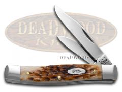 Case xx Knives Texas Jack Jigged Amber Bone Handle CS Steel Pocket Knife 00077