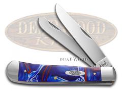 Case xx Knives Trapper Patriotic Kirinite Handle Stainless Pocket Knife 11200