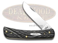 Case xx Knives Sodbuster Jr Rough Black Delrin Stainless Pocket Knife 18229
