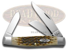 Case xx Knives Large Stockman Jigged Amber Bone Carbon Steel Pocket Knife 00204