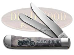 Case xx Knives Trapper Harley-Davidson White Synthetic 52279 Stainless Knife