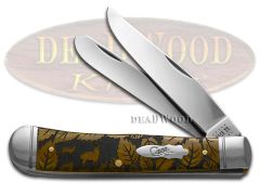 Case xx Trapper Knife Wildlife Series Deer Antique Bone 1/500 Stainless Knives