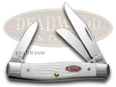 Case XX Jigged White Delrin Trapper Pocket Knife 60182 - CA60182