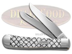 Case xx Trapper Knife Fishing Net White Pearl Corelon 1/500 Stainless Pocket