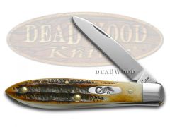 Case xx Knives Tear Drop Gent 6.5 Bone Stag Handle Stainless Pocket Knife 65308