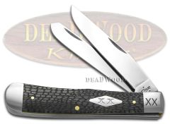 Case xx Alligator Skin Gray Bone 1/500 Trapper Stainless 6703AS Pocket Knife