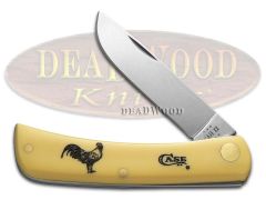 Case xx Knives Rooster Sodbuster Jr Yellow Synthetic Stainless Pocket Knife