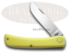 Case xx Knives Sod Buster Jr. Smooth Yellow Delrin Stainless Pocket Knife 80032