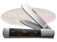 Case xx Razor Jack Diamond Black Pearl Antique Gold White Pearl 1/500 Knife