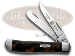 Case xx Knives Mini Trapper Black Lava Genuine Corelon 1/500 Stainless 9207BKL