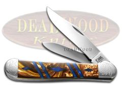 Case xx Copperhead Diamond Butter Rum Blue Luster Corelon 1/500 Pocket Knife