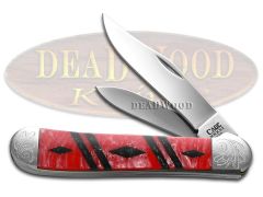 Case xx Copperhead Diamond Red Black Pearl Corelon 1/500 Stainless Pocket Knife