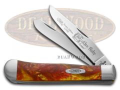 Case xx Trapper Knife Golden Ruby Genuine Corelon 1/1200 Stainless Pocket 9254GR