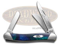 Case xx Knives Medium Stockman Slant Series Aquarius Corelon 1/2500 S9318AQ