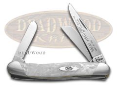 Case xx Knives Medium Stockman Slant Series White Pearl Corelon 1/2500 S9318WP