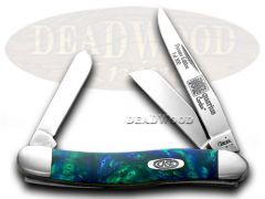 Case xx Knives Med Stockman Aquarius Genuine Corelon 1/500 Stainless 9318AQ-LTD