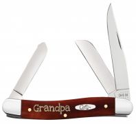 Case xx Knives Grandpa Medium Stockman Smooth Chestnut Bone Stainless 10431
