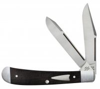 Case xx Knives Tony Bose HT Trapper Smooth Ebony Wood 1/200 154-CM Steel 10773