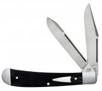 Case xx Knives Tony Bose HT Trapper Black Canvas Laminate 154-CM Stainless 10776