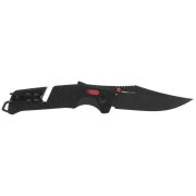 SOG Knives Trident AT Black Red GRN Cryo D2 Steel 11-12-01-57 Pocket Knife