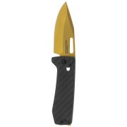 SOG Knives Ultra XR Black Carbon Fiber and Gold S35VN Stainless 12-63-02-57