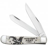 Case xx Knives US Army Trapper Natural Bone Stainless 15034 Pocket Knife