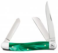 Case xx Knives John Deere Medium Stockman Green Pearl Kirinite 15776