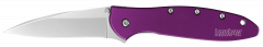 Kershaw Knives Leek Liner Lock Purple Anodized Aluminum 14C28N Stainless 1660PUR