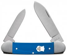 Case xx Knives Canoe Blue G-10 Satin Bolster Stainless 16743 Pocket Knife