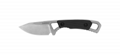Kershaw Knives Brace Fixed Blade Neck Knife Stonewashed Stainless Steel 2085