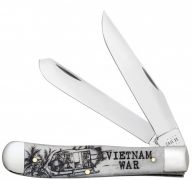 Case xx Knives Vietnam War Trapper Natural Bone Stainless 50952 Pocket Knife
