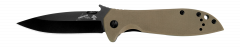 Kershaw Knives Emerson CQC-4K Frame Lock Coyote Brown G-10 Black 6054BRNBLK